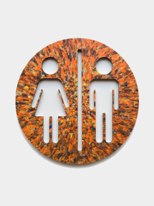 Señalética baño redonda